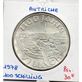 Autriche 100 Schilling 1978 Spl, KM.2940 VILLACH