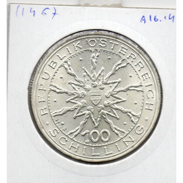 Autriche 100 Schilling 1978 Spl, KM.2939 Bataille de Marchfeld