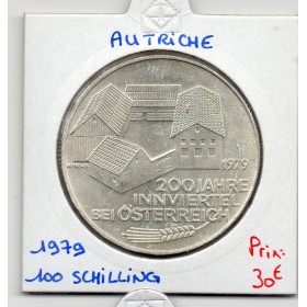 Autriche 100 Schilling 1979 Spl, KM.2943 district de Inn