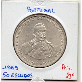 Portugal 50 escudos 1969 Sup, KM.599 Maréchal Carmona