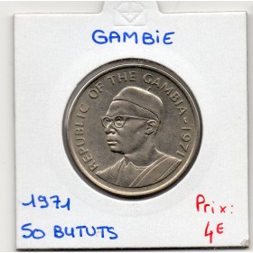 Gambie 50 bututs 1971 Sup+, KM.12 Boeuf africain