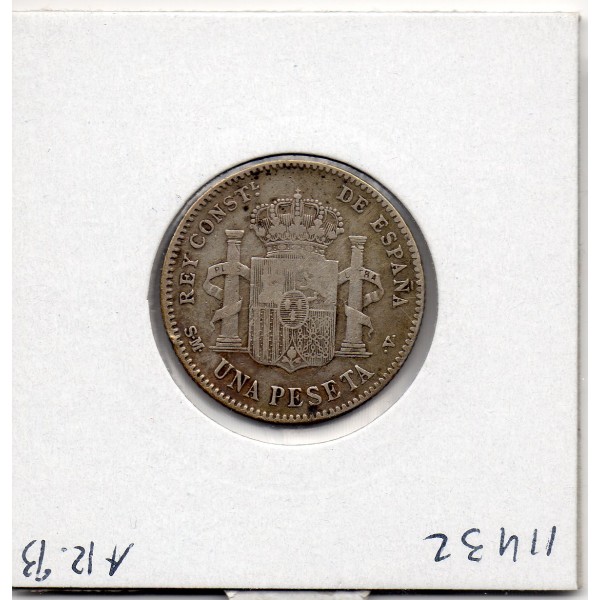 Espagne 1 peseta 1900 TTB, KM.706 Alfonso XIII