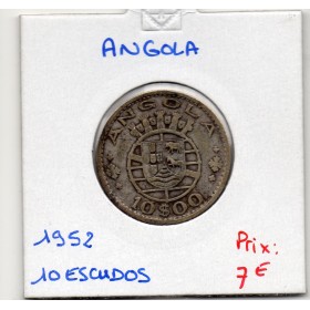 Angola 10 escudos 1952 TB, KM.73 Colonie portugaise
