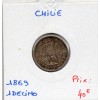 Chili 1 decimo 1869 TTB+, KM.136.2 Condor des Andes