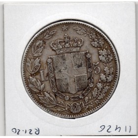 Italie 5 Lire 1879 R TTB-, KM.20 Umberto I