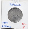 Djibouti 2 francs 1977 Spl, KM.21 Grande antilope