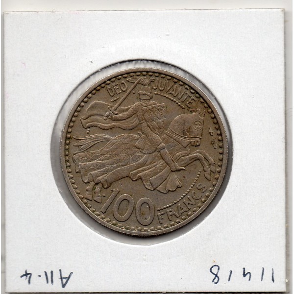 Monaco Rainier III 100 francs 1950 TTB+, Gad.142