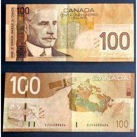 Canada P.105d, TTB Billet de 100 dollar 2009 Robert Borden