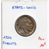 Etats Unis 5 cents 1914 TB, KM.134 buffalo