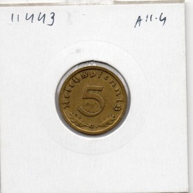 Allemagne 10 reichspfennig 1939 G, Sup KM 92 pièce de monnaie