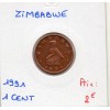 Zimbabwe 1 cent 1991 Sup, KM.1a Oiseau