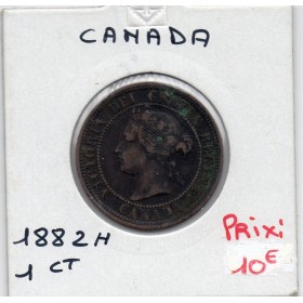 Canada 1 cent 1882 H heaton TTB, KM.7 Victoria