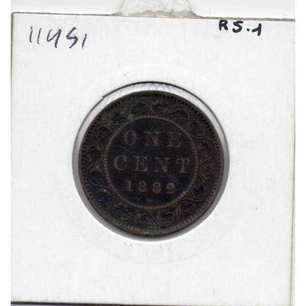 Canada 1 cent 1882 H heaton TTB, KM.7 Victoria