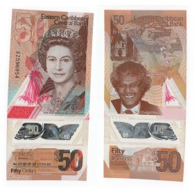 Caraïbes de l'est P.59, TTB, Billet de 50 dollars 2019 Dwight Venner