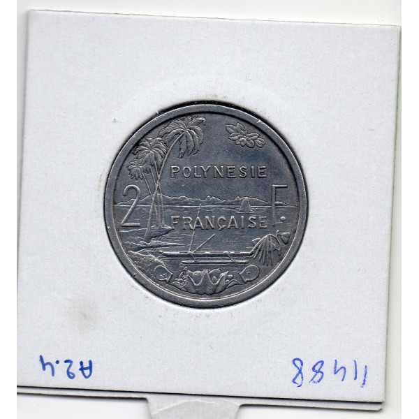 Polynésie Française 2 Francs 1965 Sup, Lec.24
