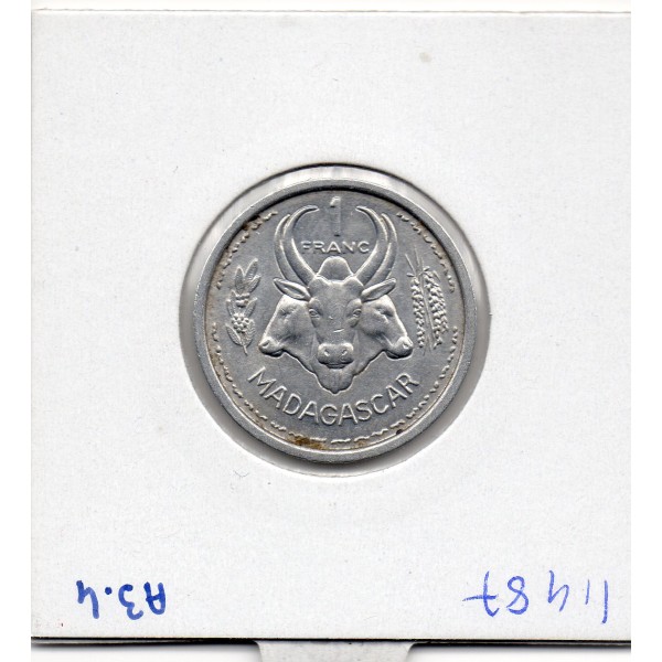 Madagascar 1 franc 1958 Sup+, Lec.99