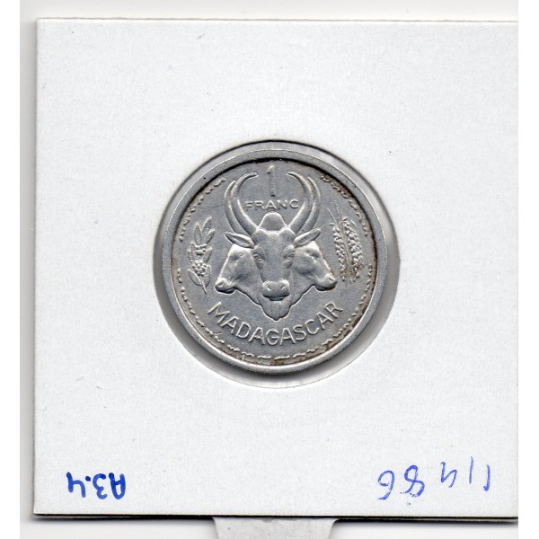 Madagascar 1 franc 1958 Sup, Lec.99