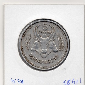 Madagascar 5 francs 1953 Sup-, Lec.106