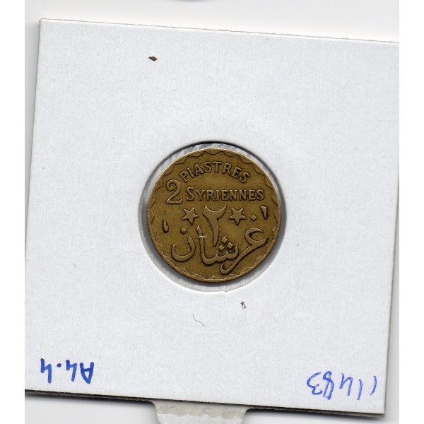 Grand Liban 2 piastres 1924 TTB, Lec.18