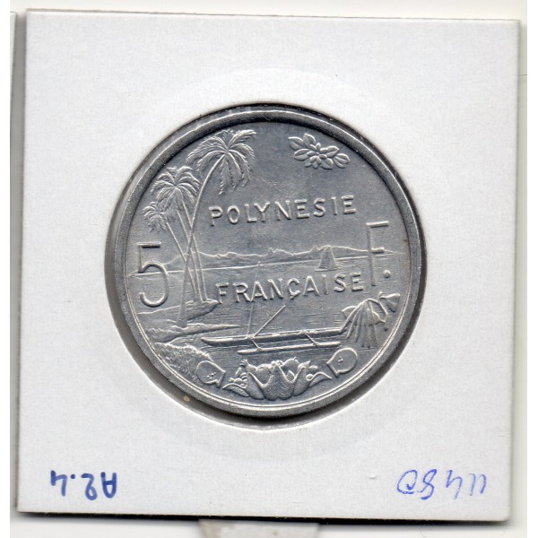 Polynésie Française 5 Francs 1965 Sup+, Lec.47