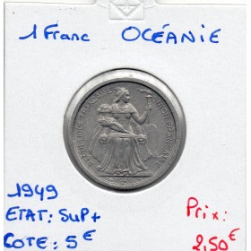 Océanie 1 Franc 1949 Sup+, Lec.18