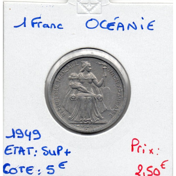Océanie 1 Franc 1949 Sup+, Lec.18