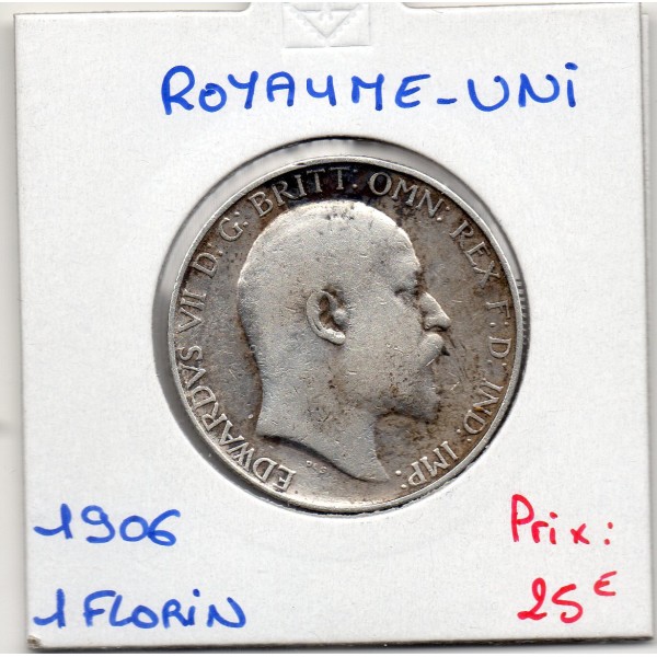 Grande Bretagne 1 Florin 1906 TB, KM.801 Edouard VII