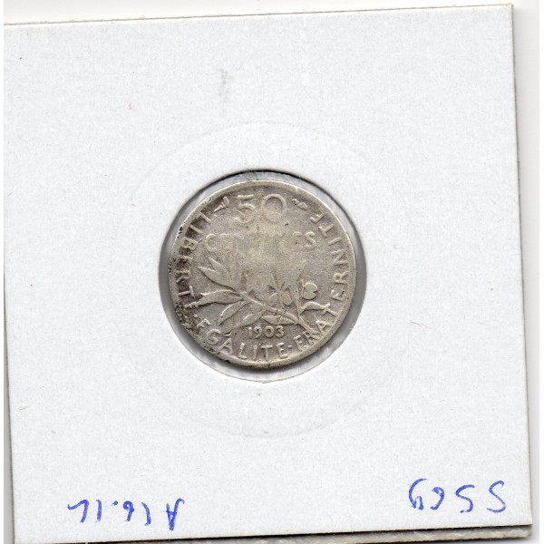 50 centimes Semeuse Argent 1903 TB-