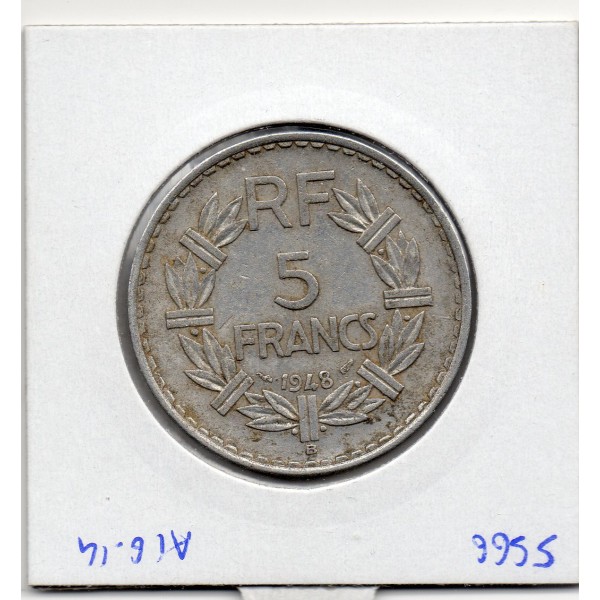 5 francs Lavrillier 1948 B Beaumont TTB+