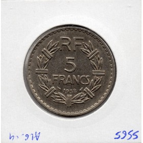 5 francs Lavrillier 1938 Sup-
