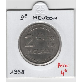 2 Euro de Meudon 1998 pièce de monnaie € des villes