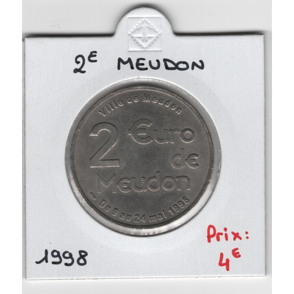 2 Euro de Meudon 1998 pièce de monnaie € des villes