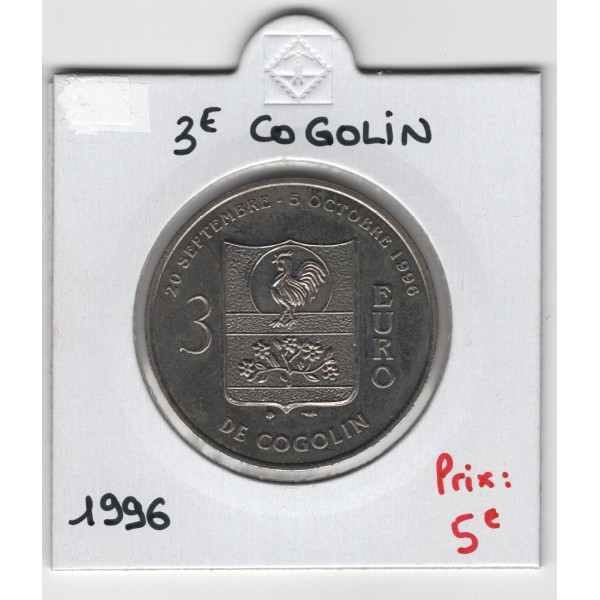 3 Euro de Cogolin 1996 pièce de monnaie € des villes