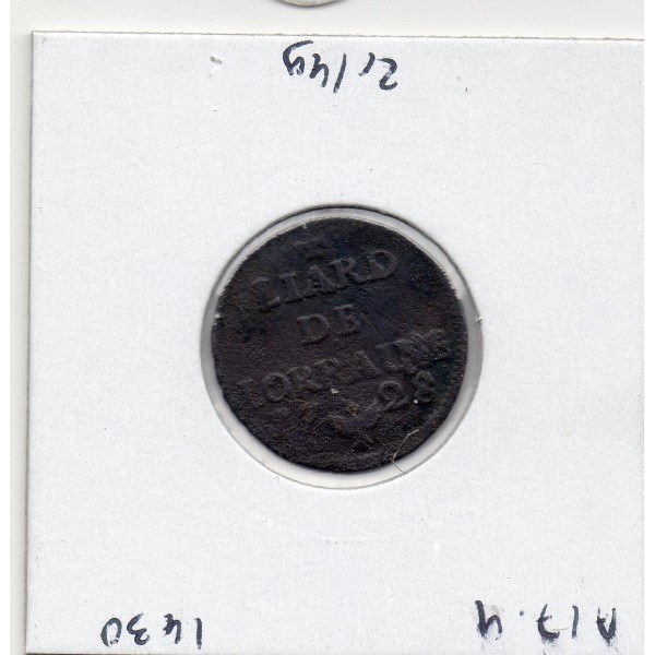 Duché de lorraine, Leopold 1er (1728) Liard de lorraine