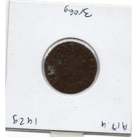 Double Tournois 1579 A Paris Henri III TB+