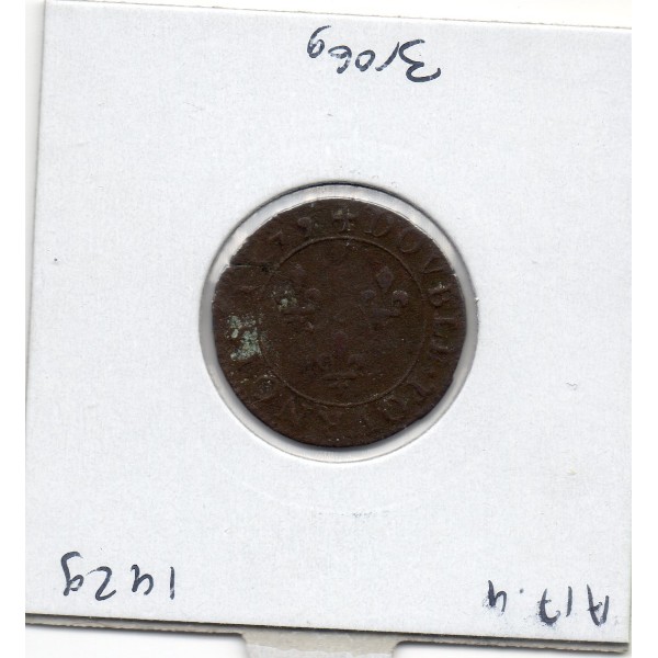 Double Tournois 1579 A Paris Henri III TB+