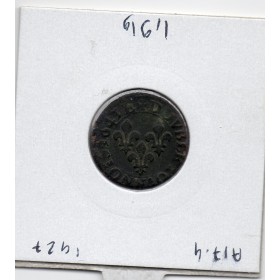 Double Tounois 1643 sans différent LVD TB Louis XIII
