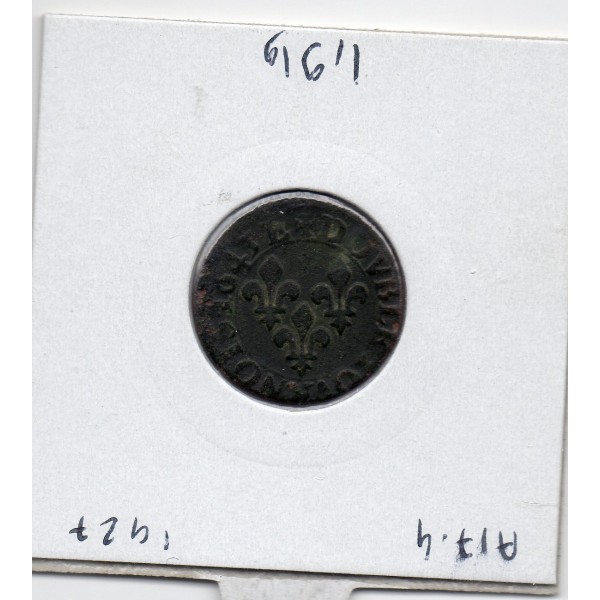 Double Tounois 1643 sans différent LVD TB Louis XIII