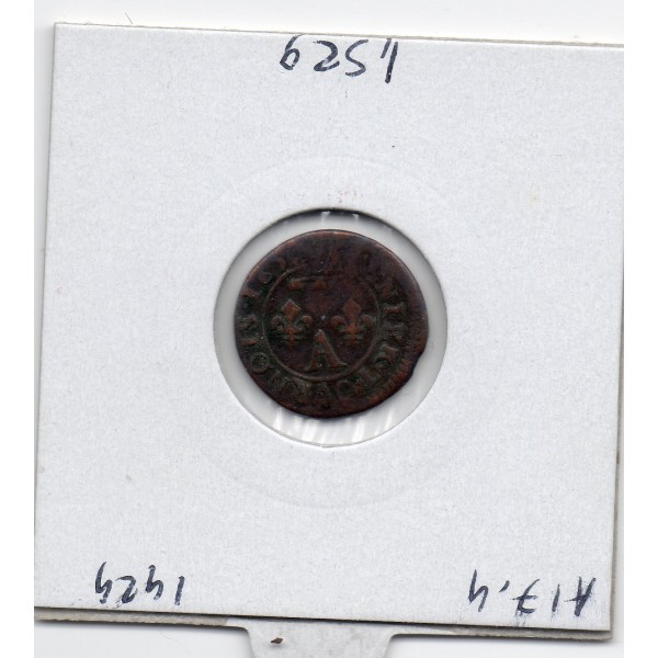 Principauté des Dombes, Gaston d'Orleans TTB (1652) Denier Tournois Type 13