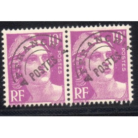 Timbre France Préoblitérés Yvert 102b gandon avec T surelevé