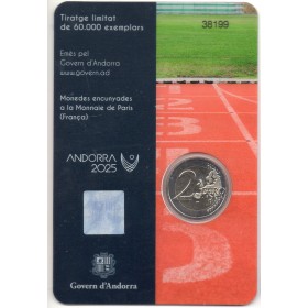 2 euro commémorative Andorre 2025 Jeux des petits Etats d'Europe pièce monnaie €