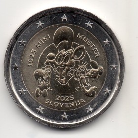 2 euro commémorative Slovénie 2025 Miki Muster pièce de monnaie €
