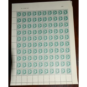 1 feuille de 100 Timbres France 642 Marianne d'Alger neufs**