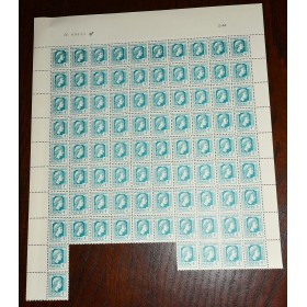 1 fragment de feuille de 86 Timbres de France 643 marianne d'Alger neufs**