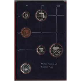 Pays Bas proof set 1984 5 monnaies 1 medaille FDC