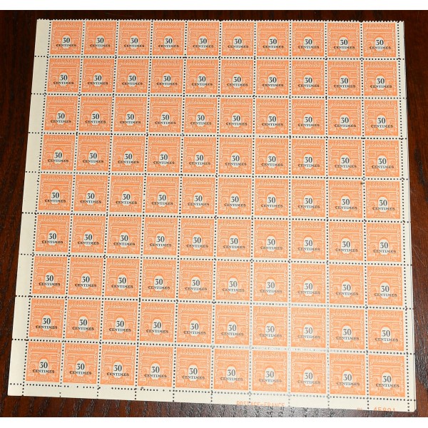 1 fragment de feuille de 90 Timbres de France 702 arc de triomphe neufs**