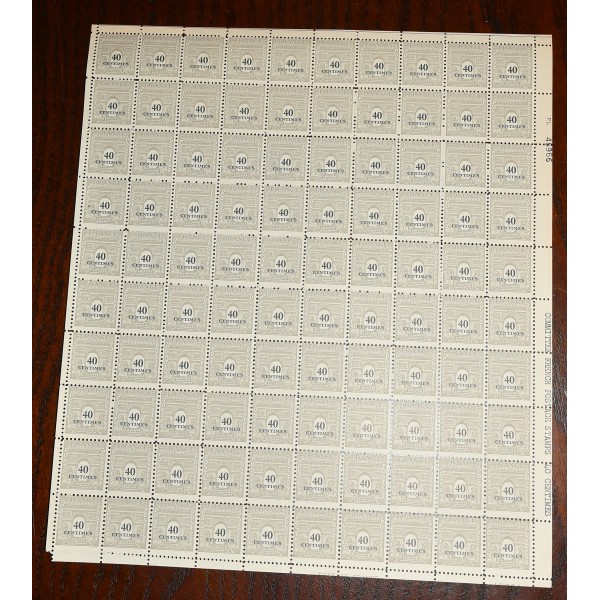 1 feuille de 100 Timbres de France 703 arc de triomphe neufs**