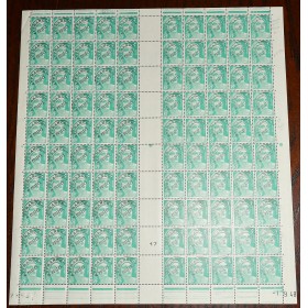 1 feuille de 100 Timbres de France préoblitéré 98 type marianne de Gandon neufs**