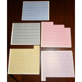 1 lot de 5 fragments de timbres arc de triomphe neufs**