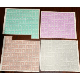 1 lot de 4 fragments de timbres arc de triomphe neufs**